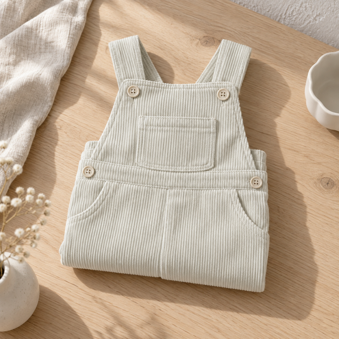 Velluto Costine – una salopette da bambino piccola