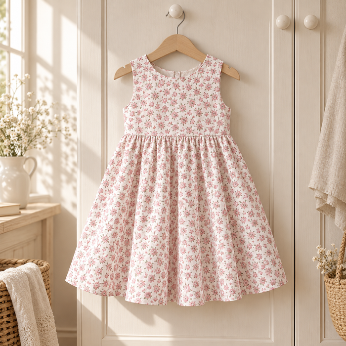 Cotone Fiori – un vestitino estivo da bambina