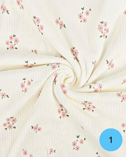 Maglina rib fiori/cuori