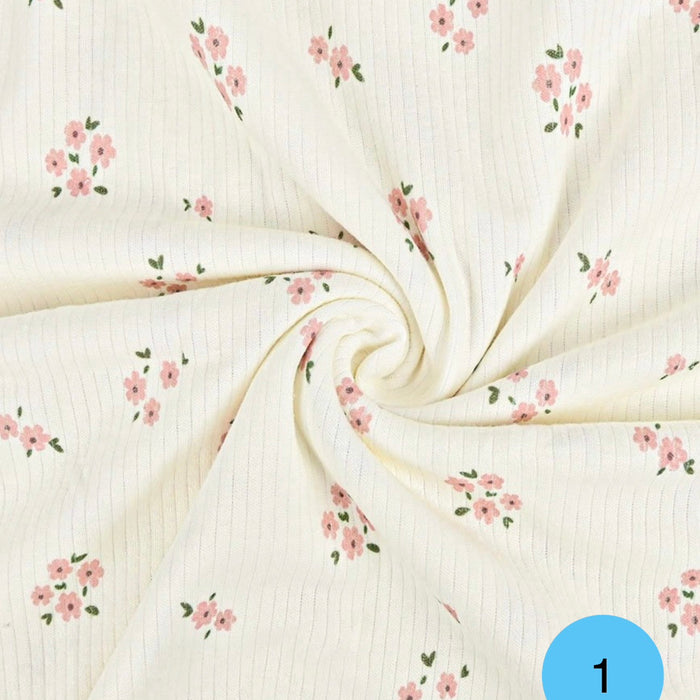 Maglina rib fiori/cuori