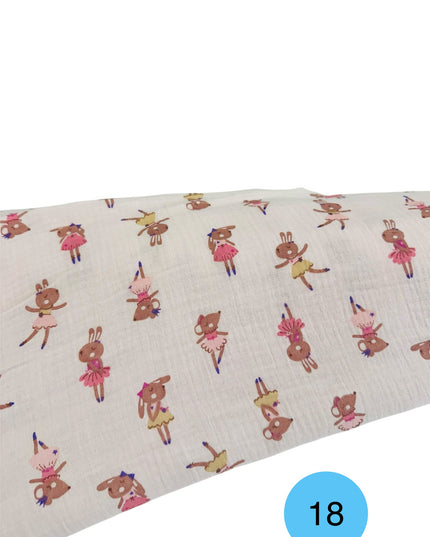 Mussola Doppia Garza Fantasia