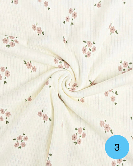 Maglina rib fiori/cuori