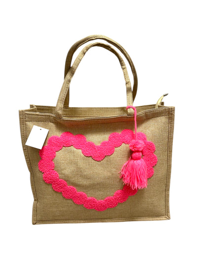 Borsa juta cuore