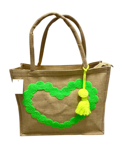 Borsa juta cuore