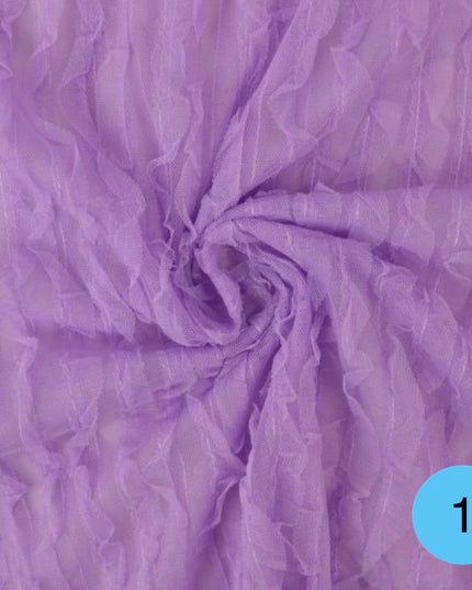 Tulle Plissé Volant H.150 cm