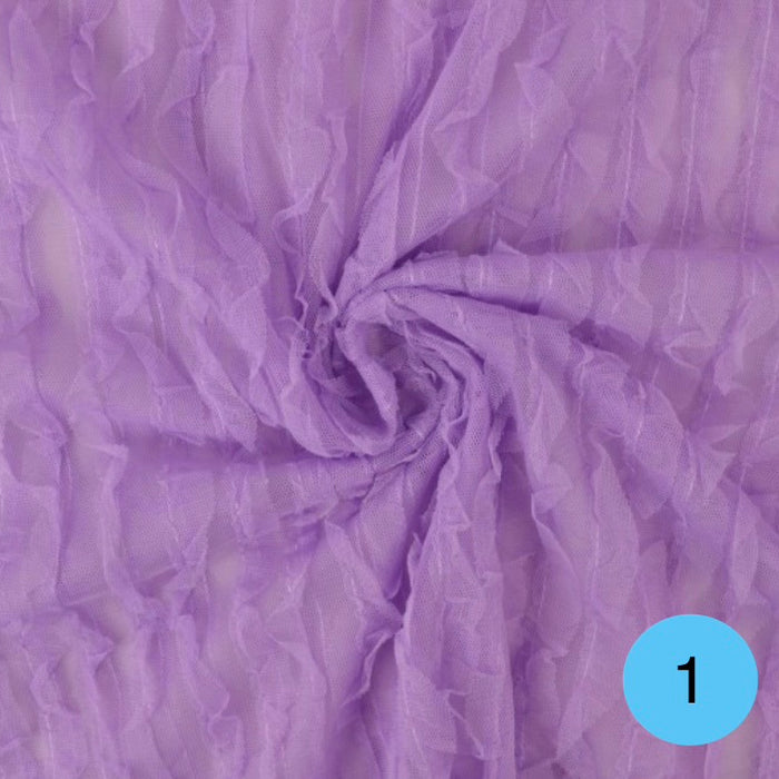 Tulle Plissé Volant H.150 cm