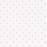 Base bianco pois grande rosa
