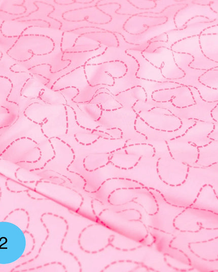 Jersey lurex Pink Glam