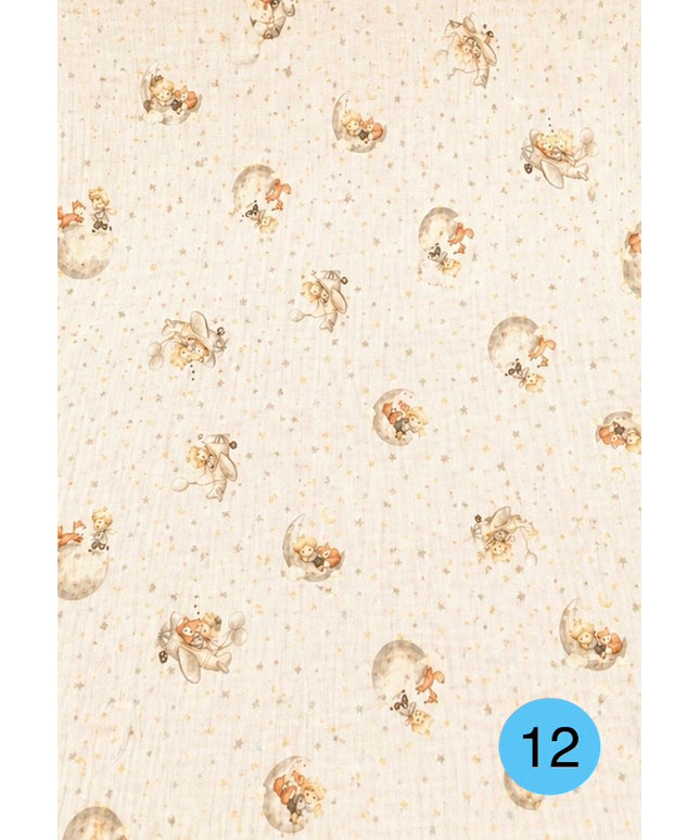 Mussola doppia garza fantasia baby