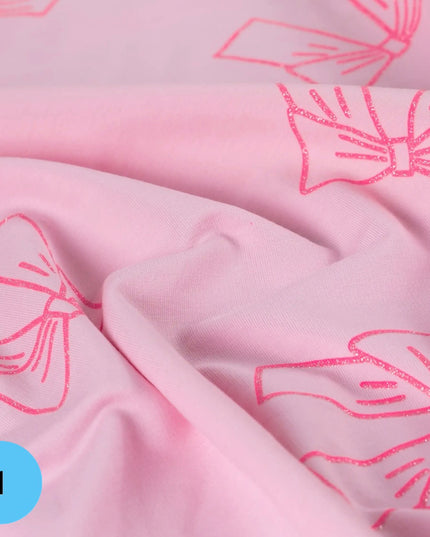 Jersey lurex Pink Glam