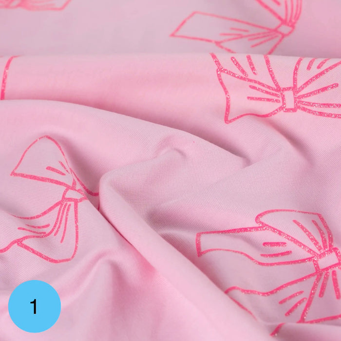 Jersey lurex Pink Glam