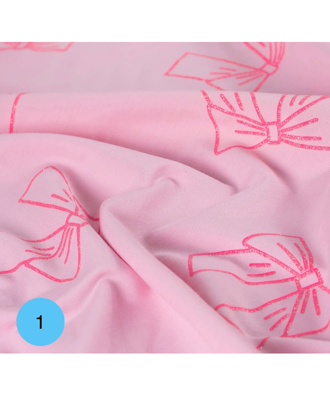 Jersey lurex Pink Glam
