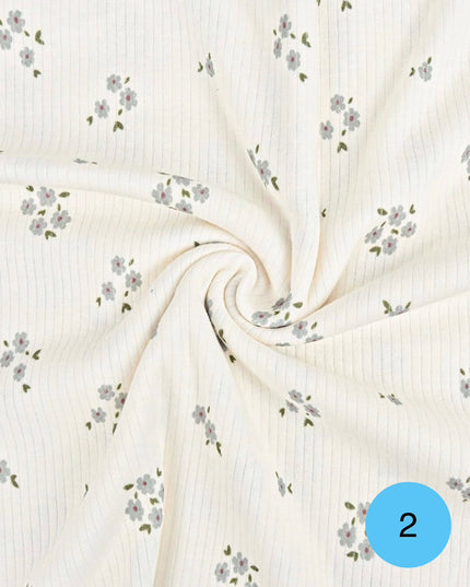 Maglina rib fiori/cuori