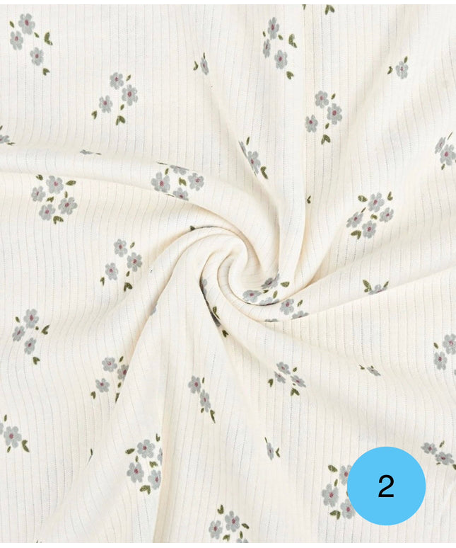 Maglina rib fiori/cuori