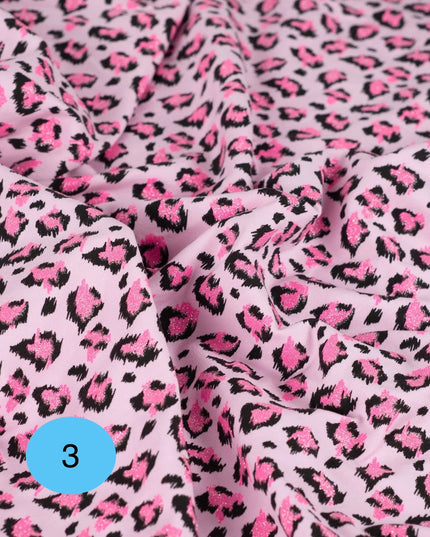 Jersey lurex Pink Glam