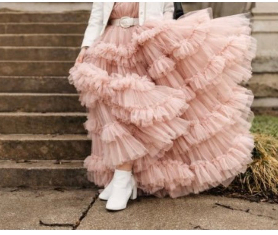 Tulle Rouches Couture H.150 cm