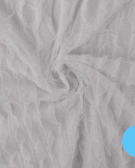Tulle Plissé Volant H.150 cm