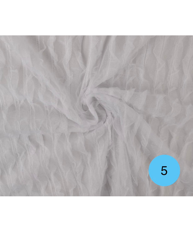Tulle Plissé Volant H.150 cm