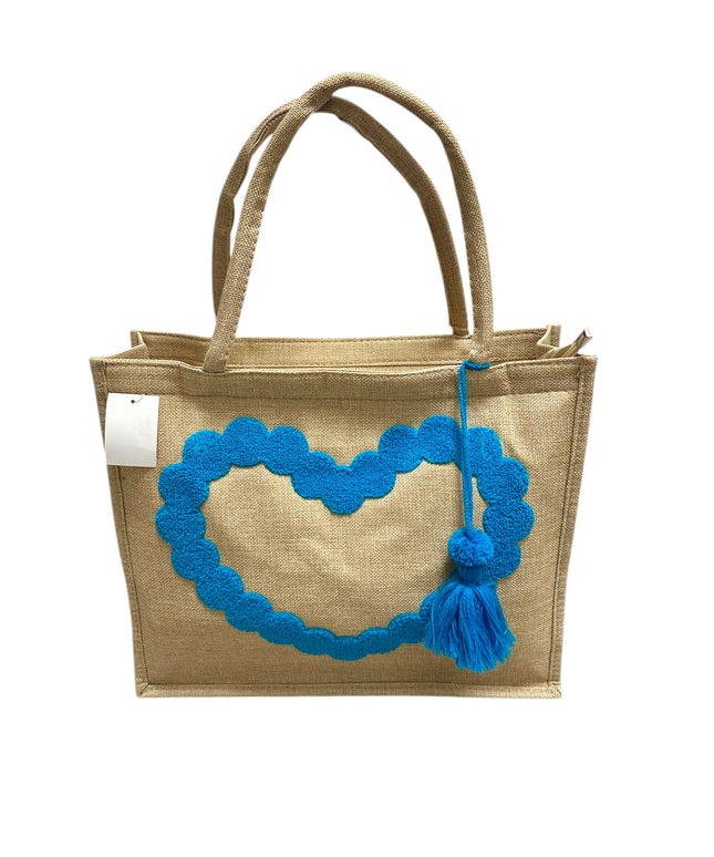 Borsa juta cuore