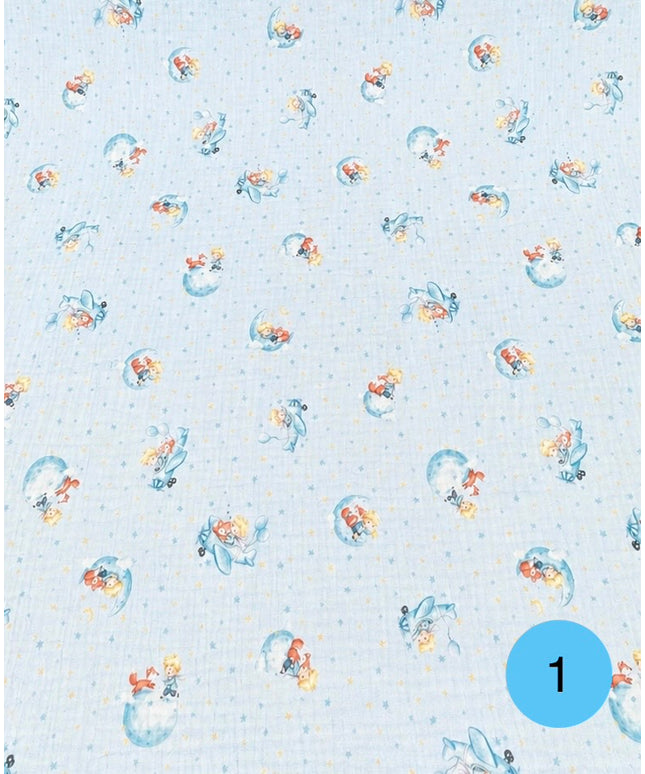 Mussola doppia garza fantasia baby