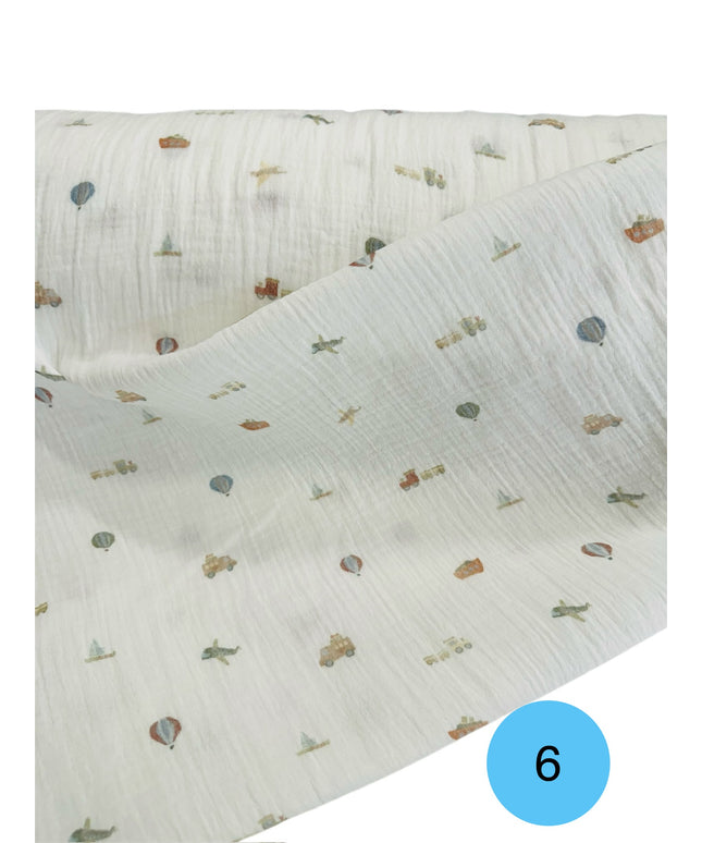 Mussola Doppia Garza Fantasia