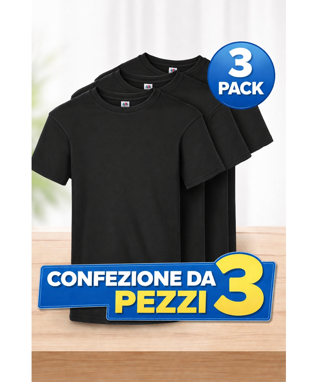T-Shirt Basic Manica Corta – Set da 3