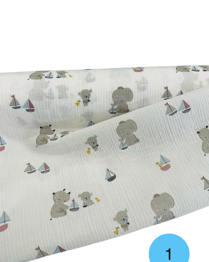 Mussola Doppia Garza Fantasia