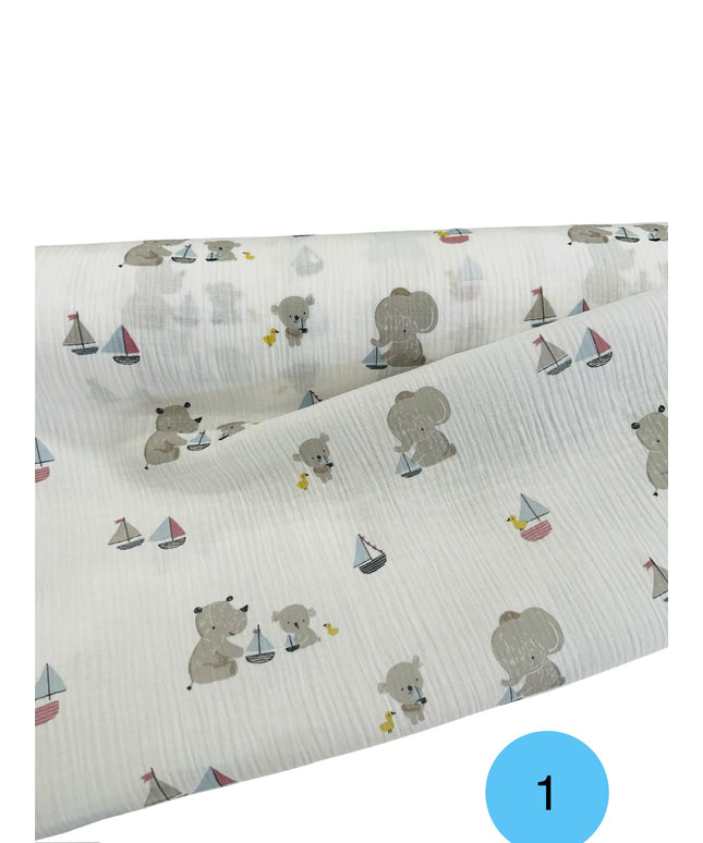 Mussola Doppia Garza Fantasia