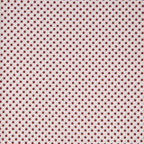 Fondo Bianco Pois Bordeaux