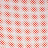 Fondo Bianco Pois Arancio