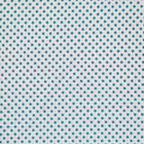Fondo Bianco Pois Petrolio